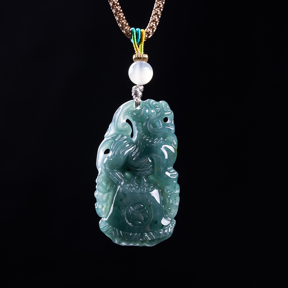 Women'S Fashion Gifts - Burmese Jadeite Pixiu Pendant Designer Gemstone