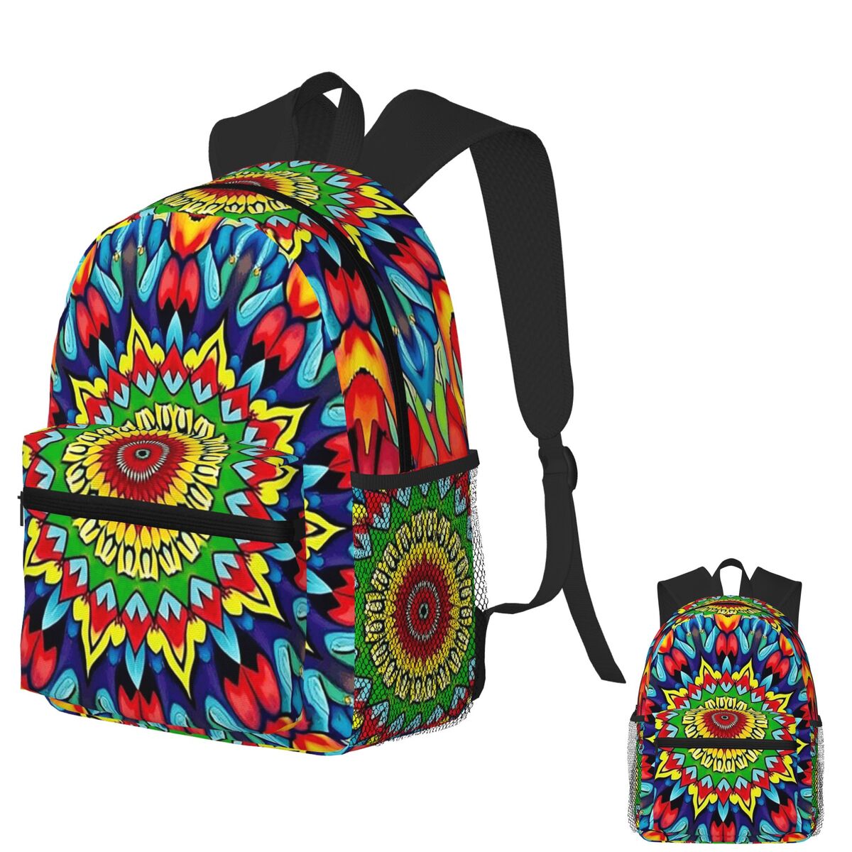 Women'S Fashion In The 1960S - Vibrant Trippy Mandala 1960s Psychedelic Style