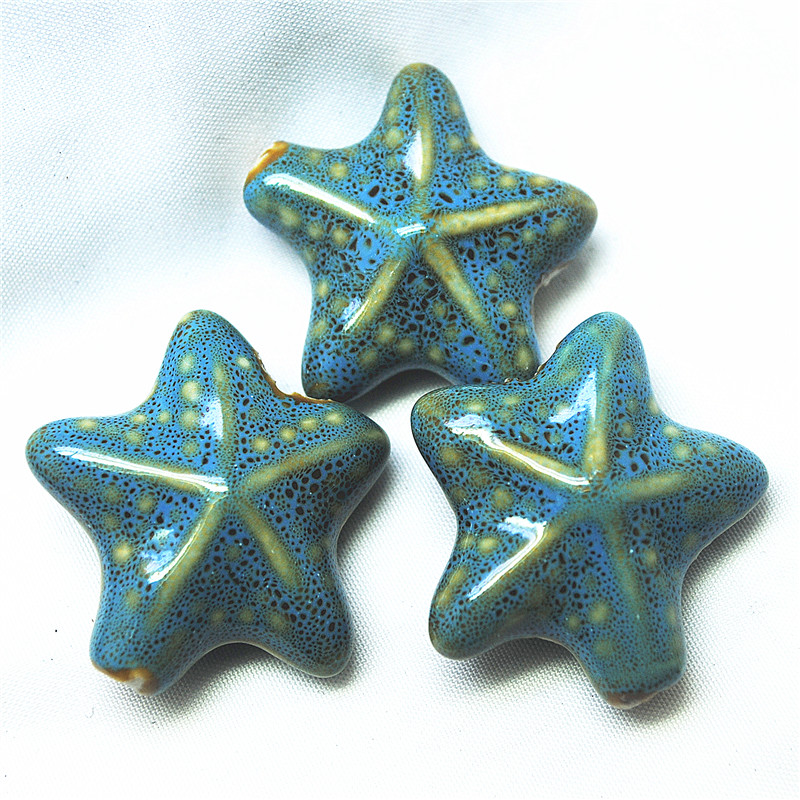 Women'S Fashion Market Size - 6PCS Starfish Matching Loose Beads Ceramic