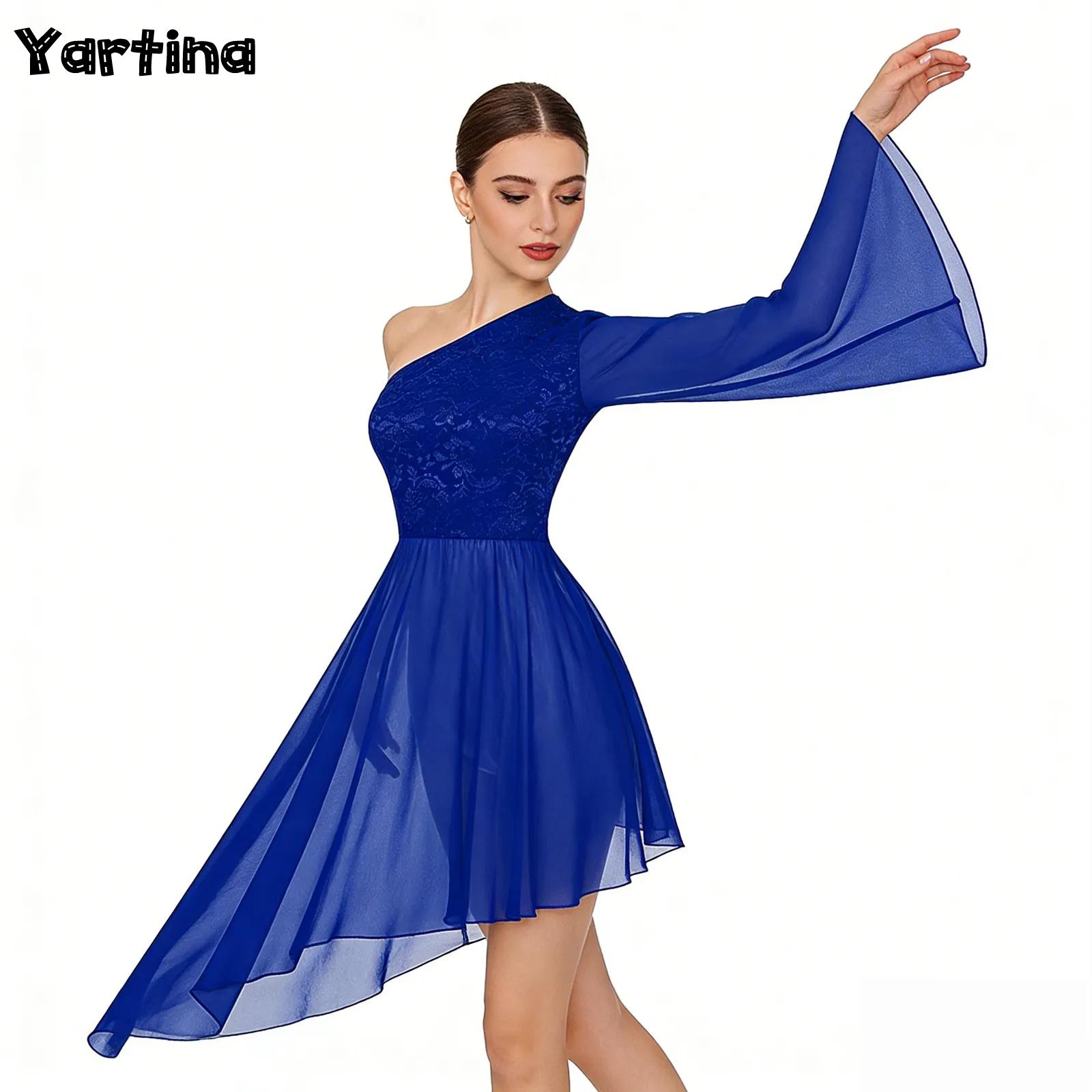 Wrap Blouse Chiffon - Womens Liturgical Praise Ballet Dance Tunic