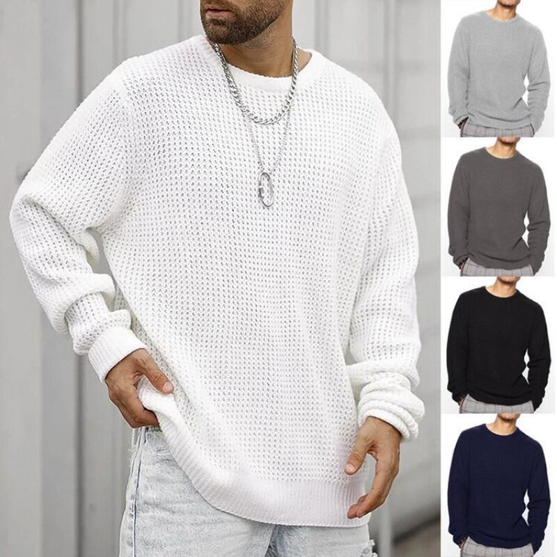 Ribbed Knit Sweater - 2026 Men Knitted Sweater Spring Autumn