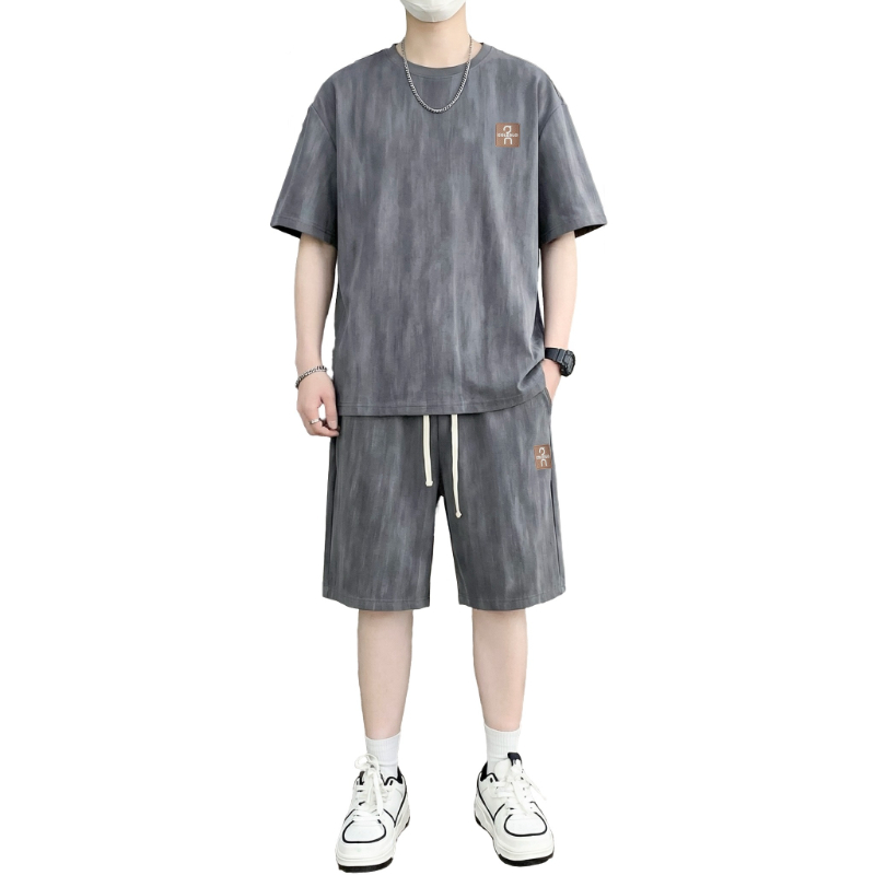 Tie Dye Two Piece - 【T-Shirt + 5-Point Shorts】Men's T-Shirt Set