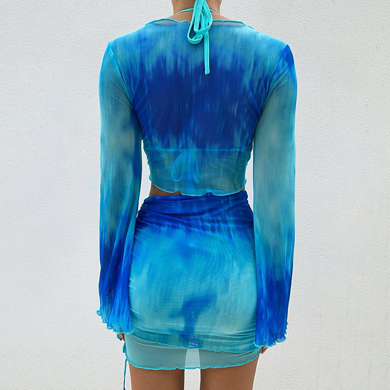 Nsangu Sexy Two Piece Set Blue - Tie Dye Two Piece review and price
