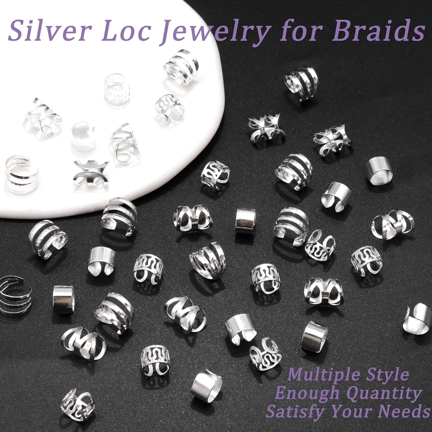 40PCS Hair Jewelry for Braids  - Women'S Fashion Rings Gold review and price
