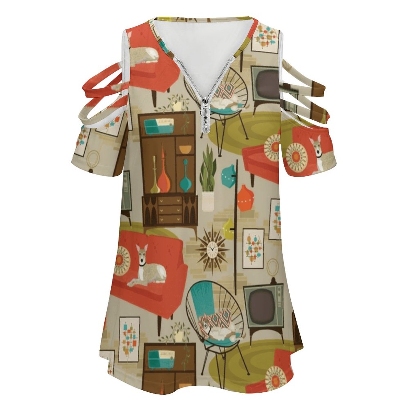 Rec Room Madness Women's T-Shi - Women'S Fashion In The 1960S review and price