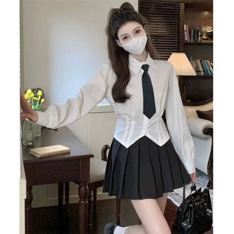 2000s White Long sleeve Vintag - Wrap Blouse Chiffon review and price