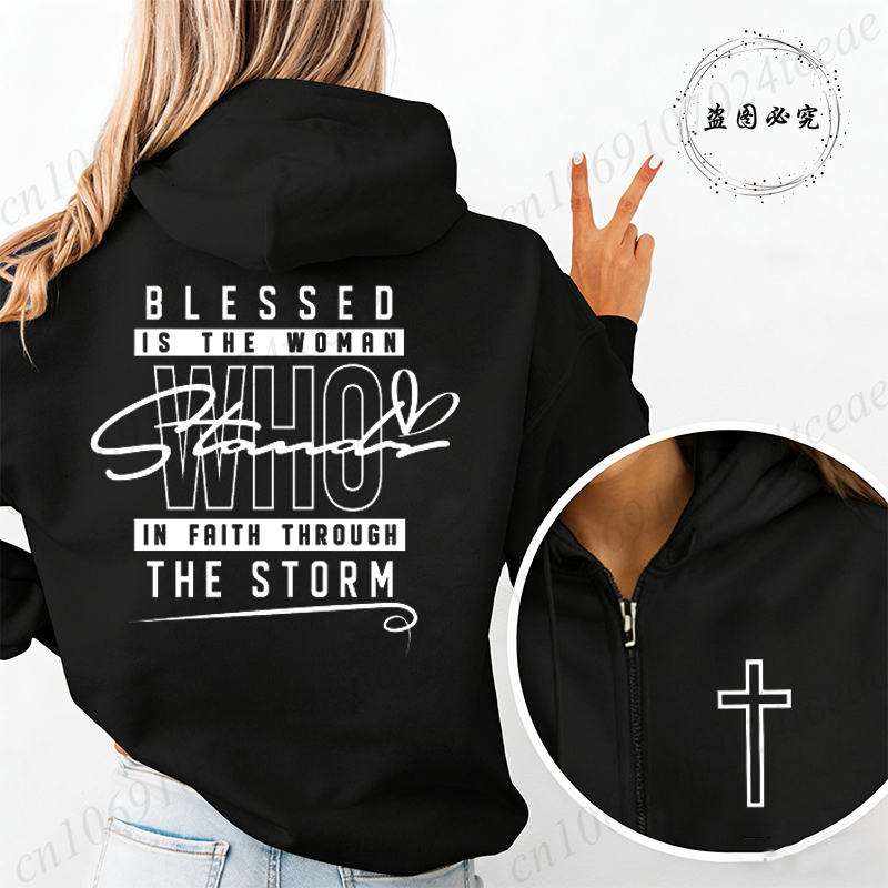 Jesus Faith Blessed Is The Wom - Women'S Fashion Zip Up Hoodies review and price
