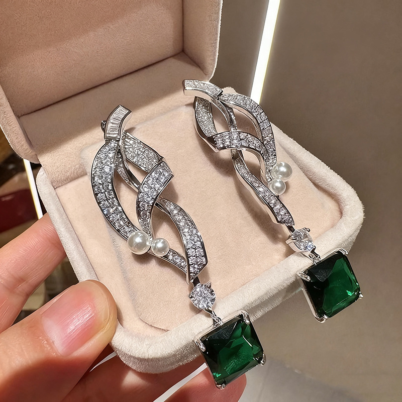 Retro Luxury Emerald Square Di - Women'S Fashion Magazine review and price