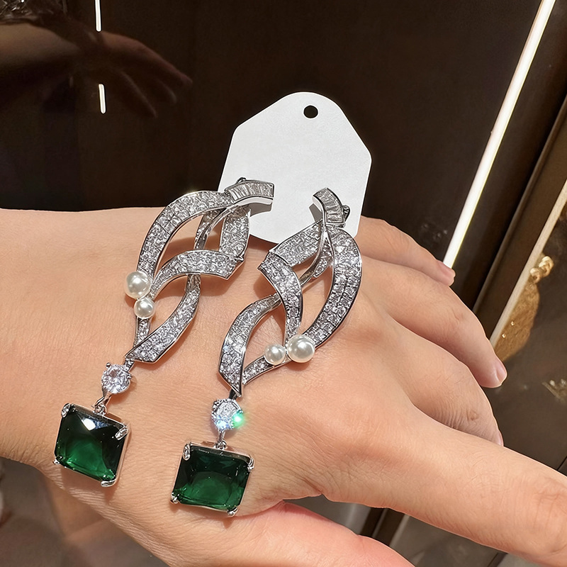 Retro Luxury Emerald Square Di - Women'S Fashion Magazine review and price