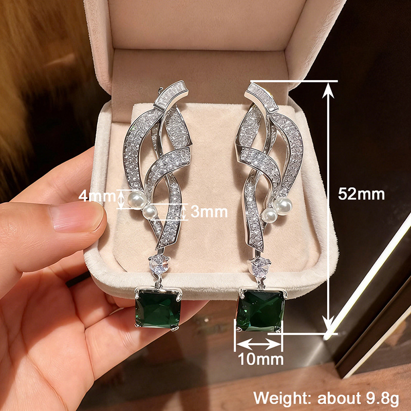 Retro Luxury Emerald Square Di - Women'S Fashion Magazine review and price