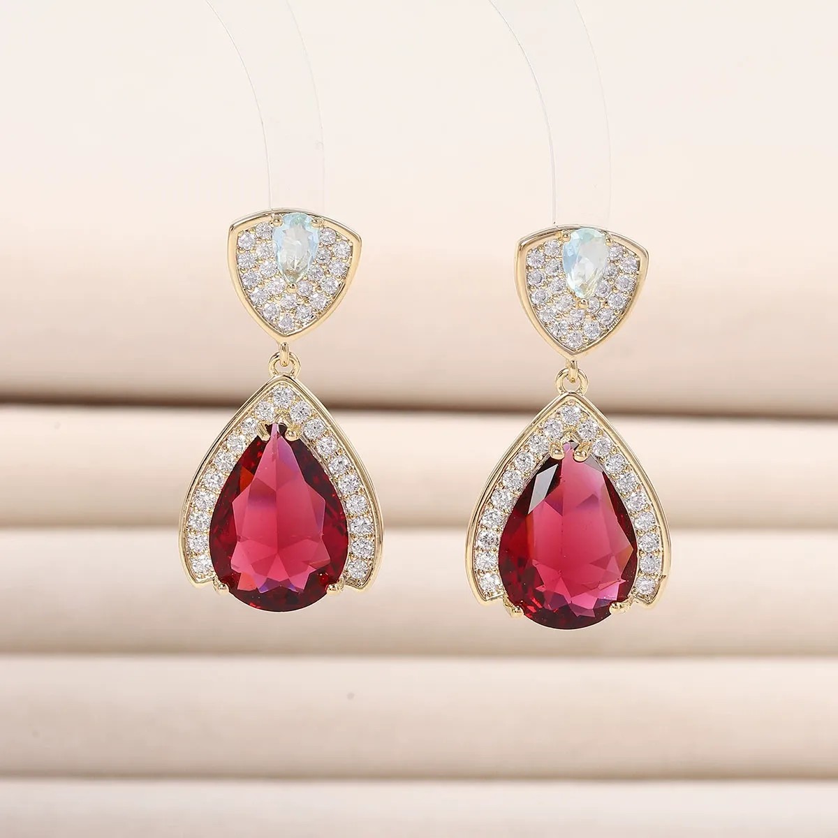 Red Zirconia Pendant Necklace  - Women Fashion Uae review and price