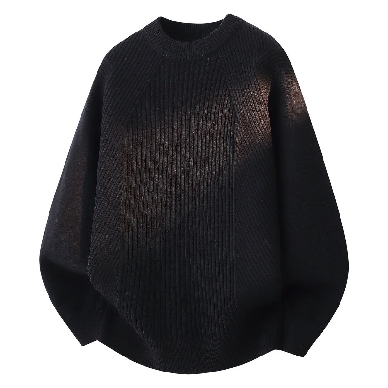 Women Crew Neck Diagonal Rib K - Ribbed Knit Sweater review and price