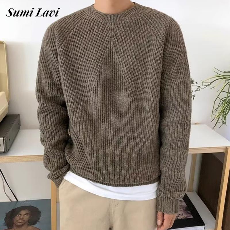 Streetwear Fashion Mens Knit S - Ribbed Knit Sweater review and price