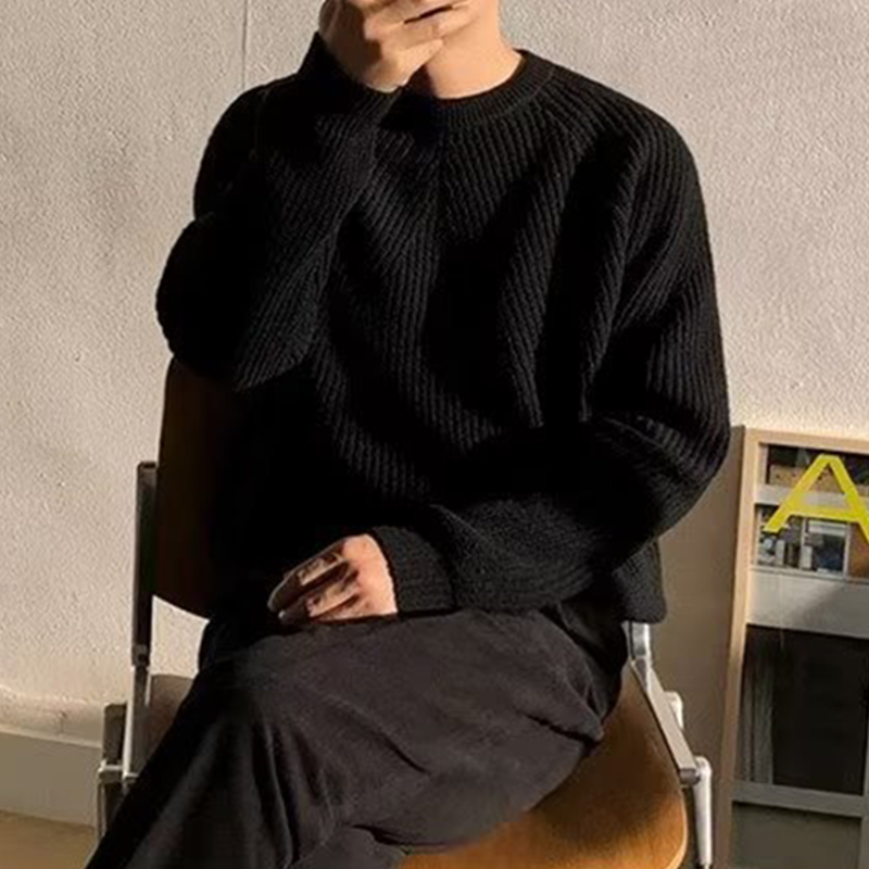 Streetwear Fashion Mens Knit S - Ribbed Knit Sweater review and price
