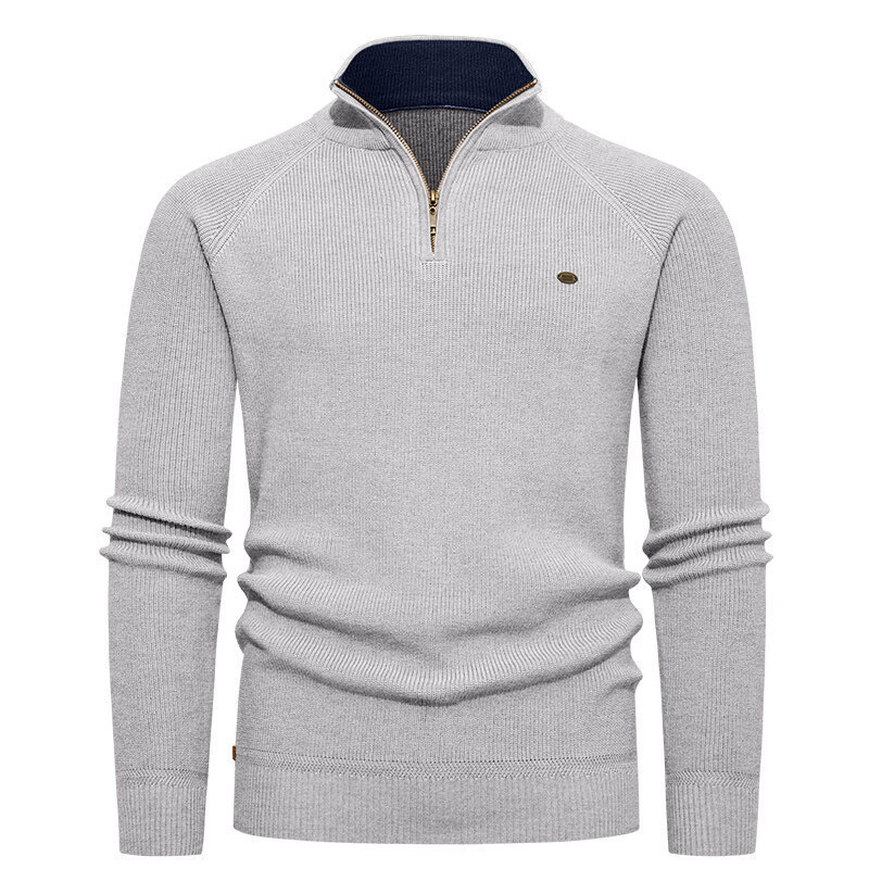 Men's Light Blue Ribbed Knit H - Ribbed Knit Sweater review and price
