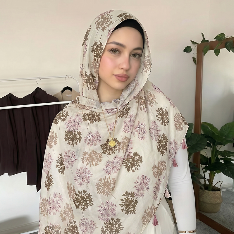 Elegant Muslim Hijab Patchwork - Women Fashion Wear review and price