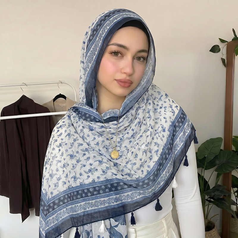 Elegant Muslim Hijab Patchwork - Women Fashion Wear review and price
