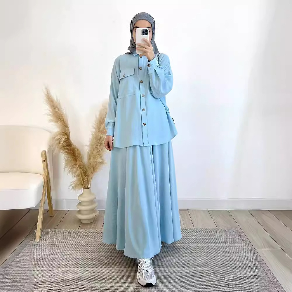 2-Piece Long Sleeve Shirt and  - Turkey Women Fashion review and price