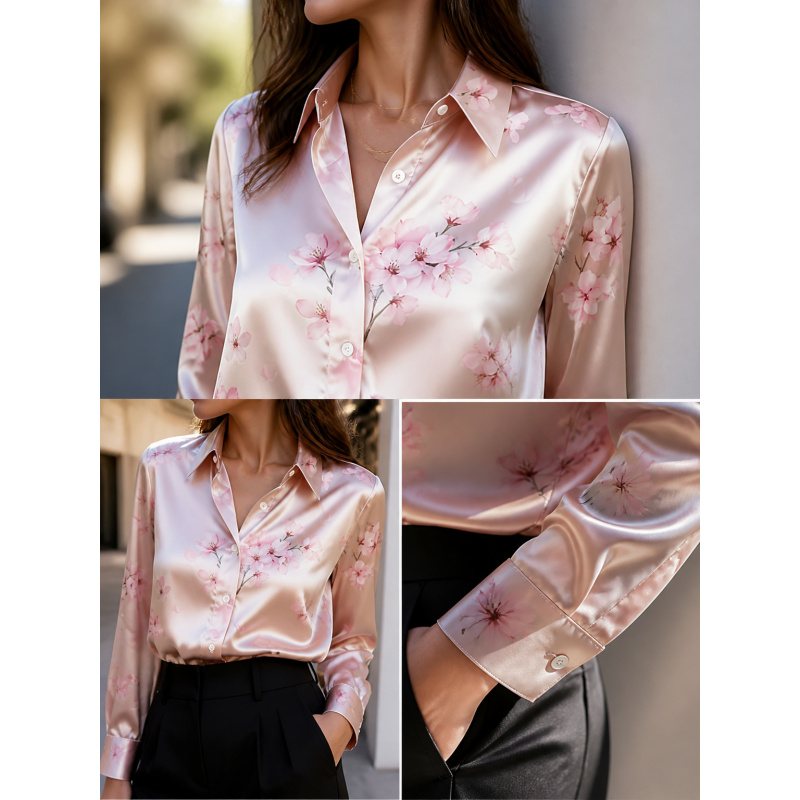 2026Fashion lapel collar long  - Women Top Fashion review and price
