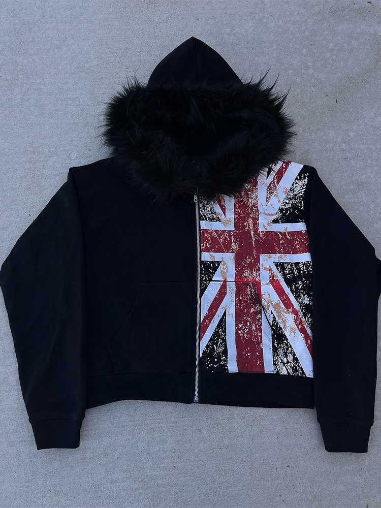Winter Punk Style Distressed U - Women'S Fashion Zip Up Hoodies review and price