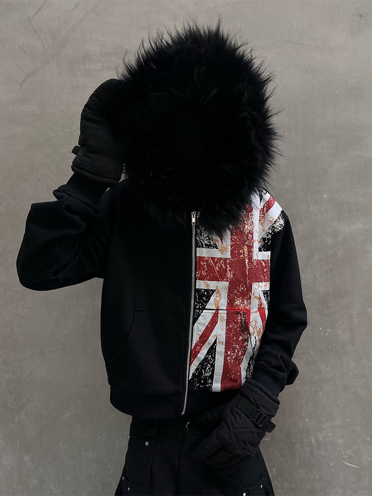 Winter Punk Style Distressed U - Women'S Fashion Zip Up Hoodies review and price