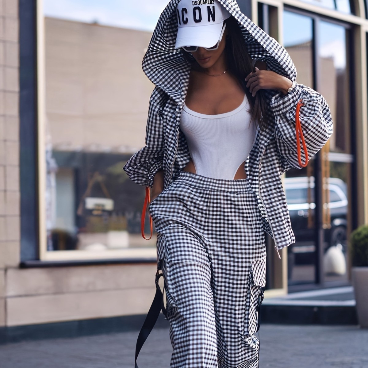 Spring Autumn Casual Plaid Pri - Women'S Fashion Zip Up Hoodies review and price