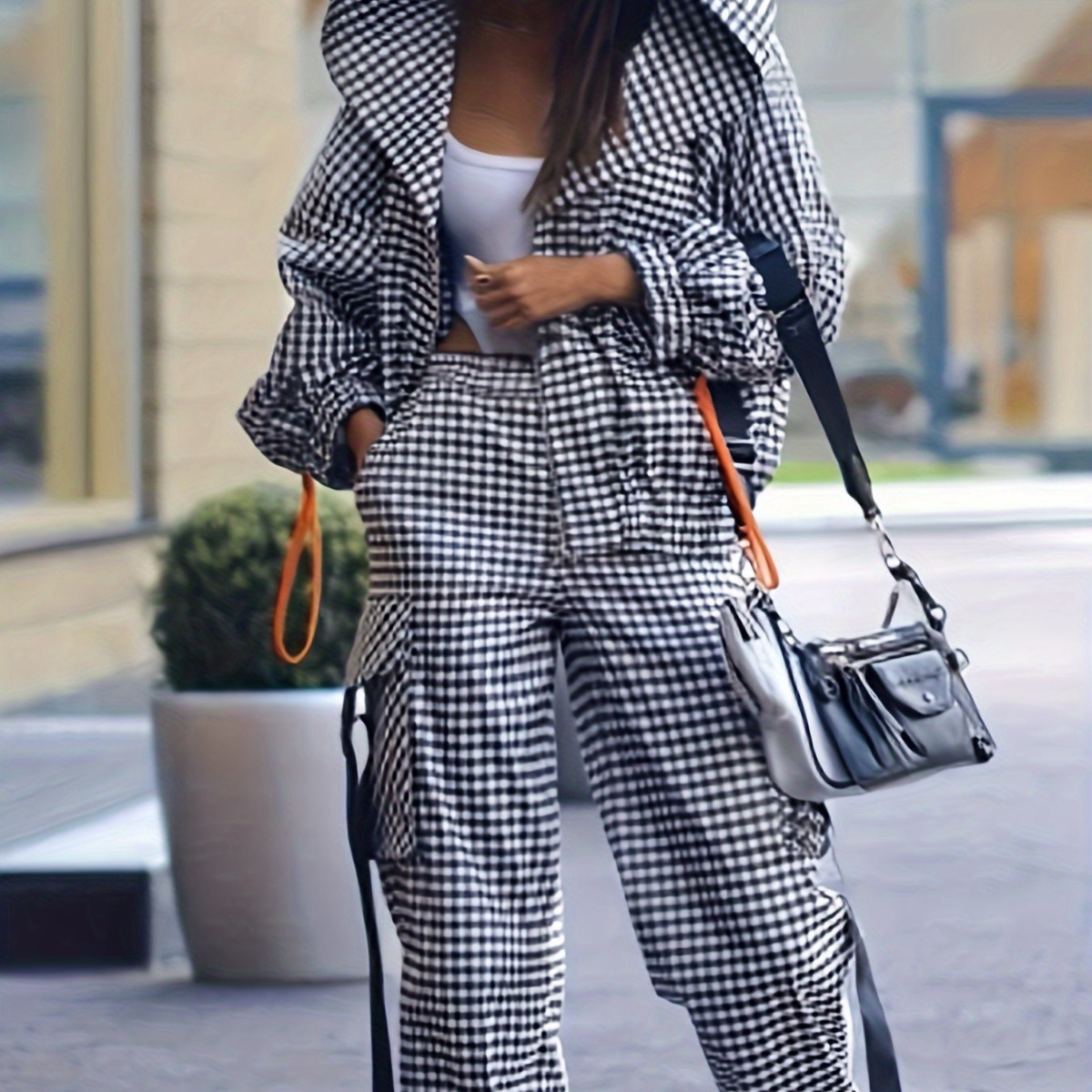 Spring Autumn Casual Plaid Pri - Women'S Fashion Zip Up Hoodies review and price