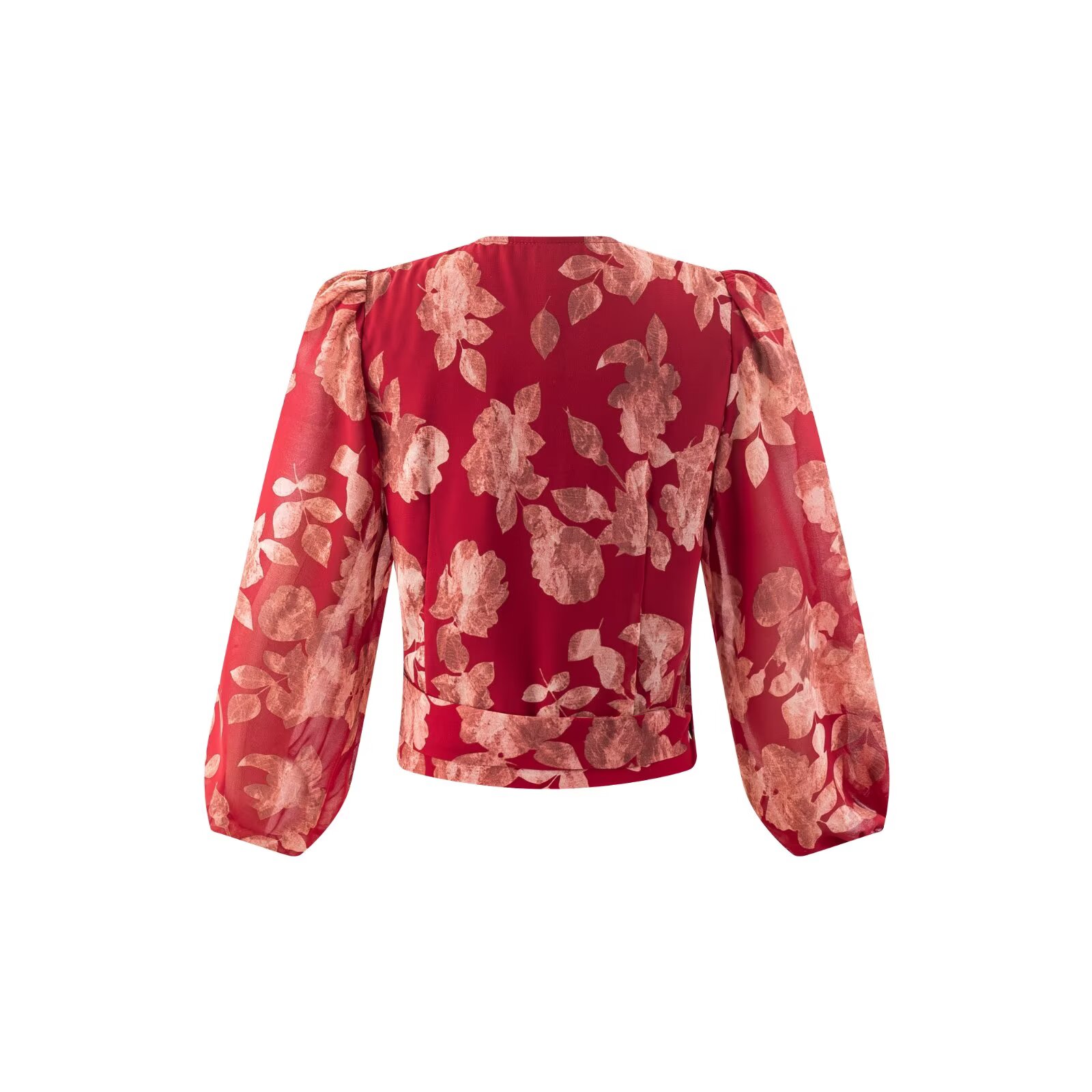Women V-neck Wrap Bandage Blou - Wrap Blouse Chiffon review and price