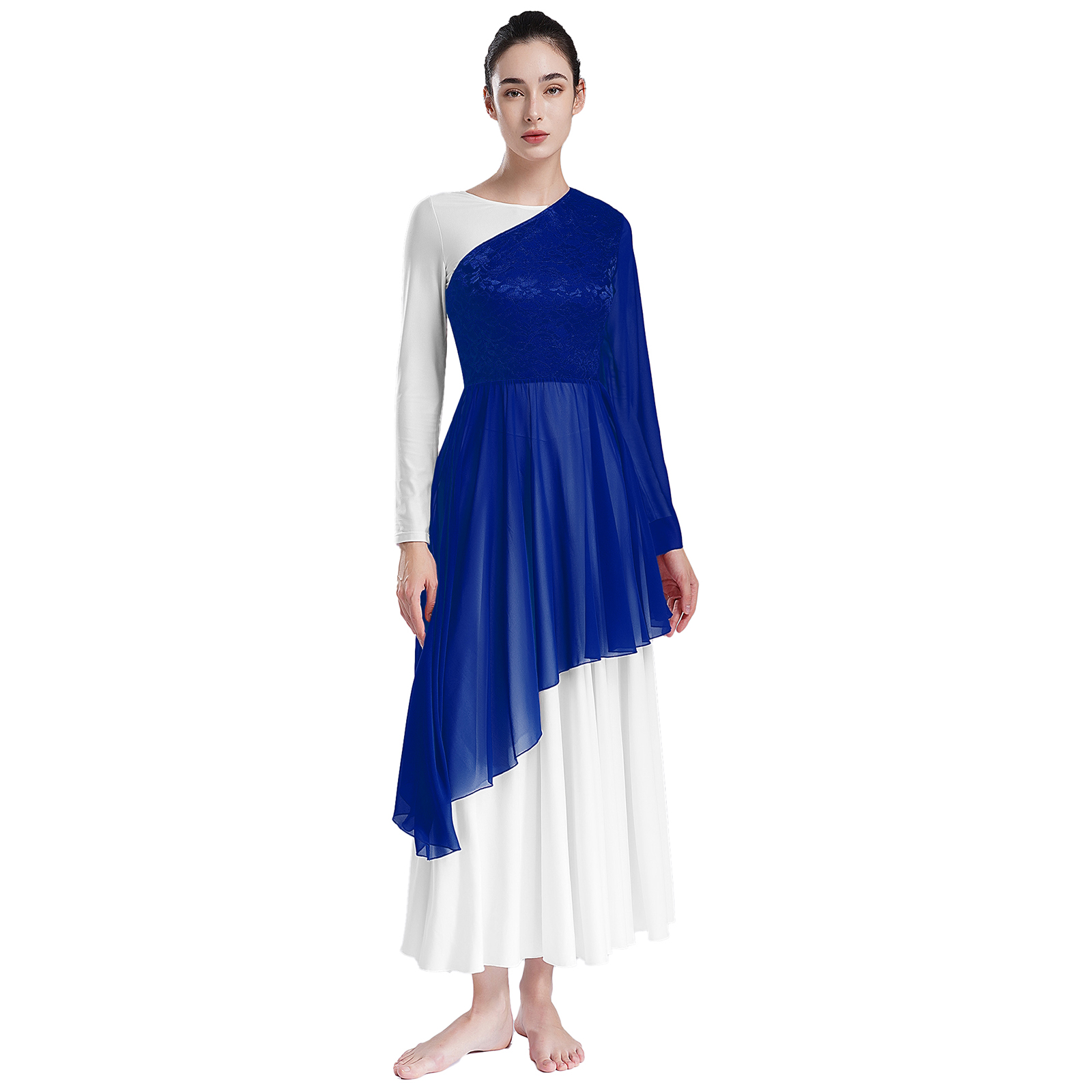 Womens Liturgical Praise Balle - Wrap Blouse Chiffon review and price