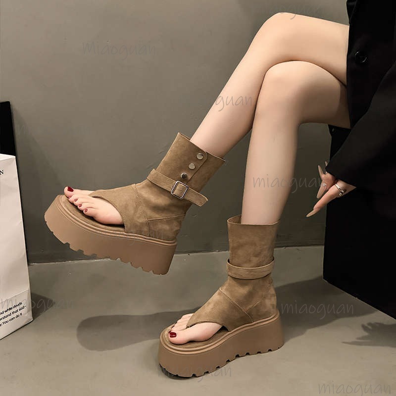Khaki/Black Fashion Platform B - Women'S Fashion Trends 2026 Spring Summer review and price