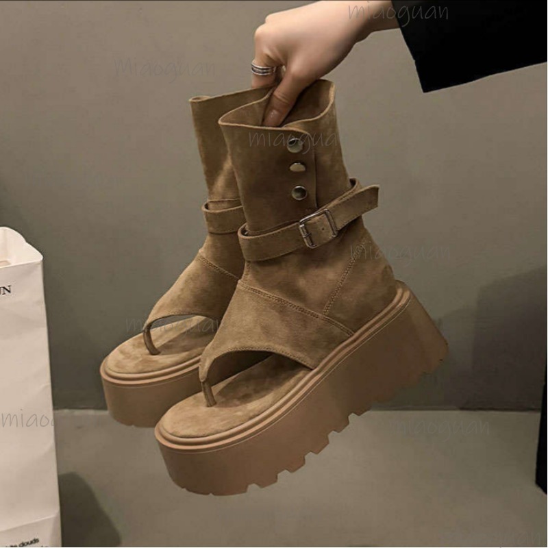 Khaki/Black Fashion Platform B - Women'S Fashion Trends 2026 Spring Summer review and price