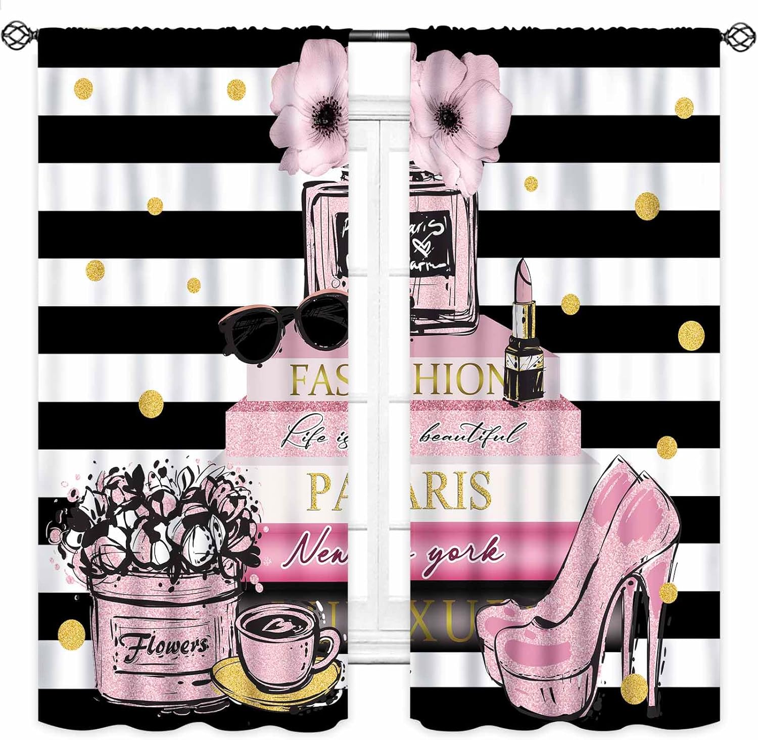Pink Fashion Women Curtain for - Women'S Fashion Magazine review and price