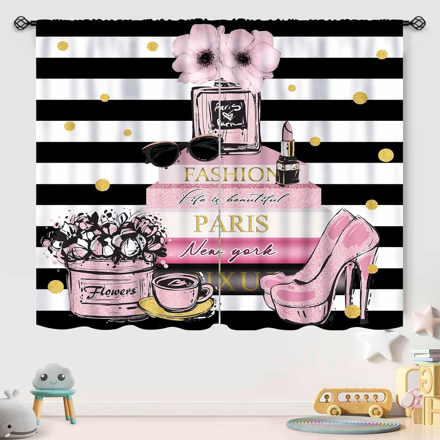 Pink Fashion Women Curtain for - Women'S Fashion Magazine review and price