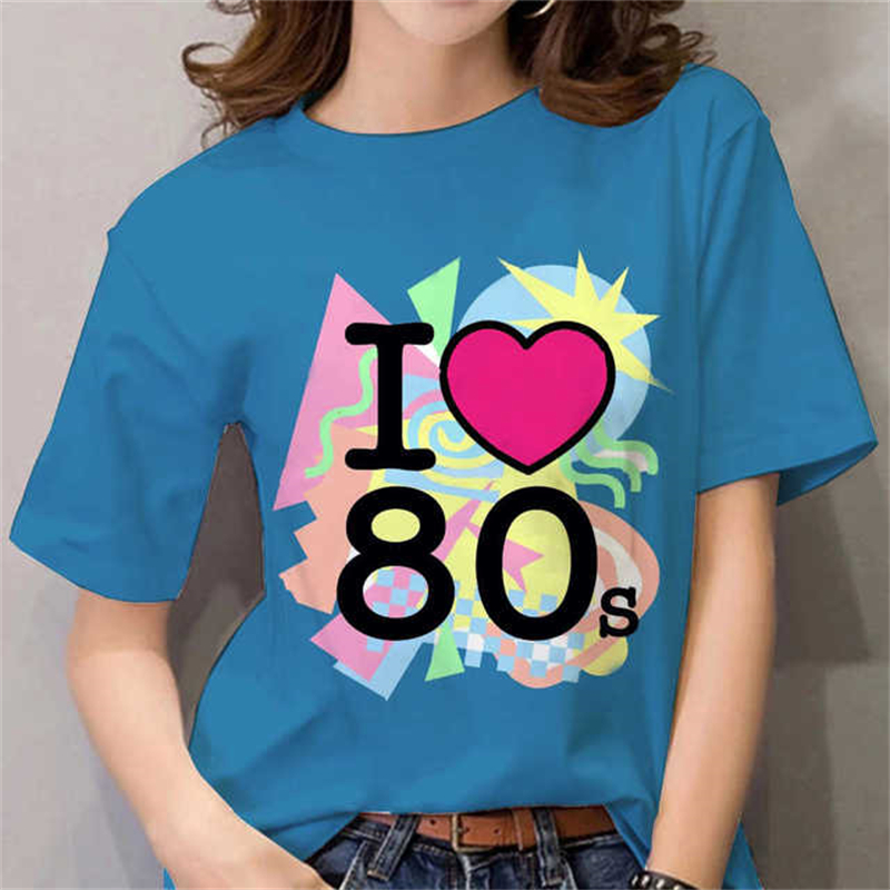 80s Womens T Shirt Femal Black - Women'S Fashion In The 80S review and price