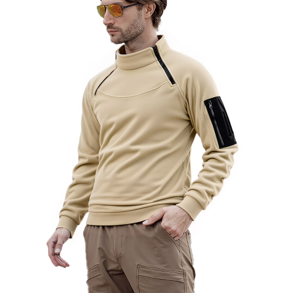 Men's Long Sleeve Tactical Hoo - Ribbed Knit Sweater review and price
