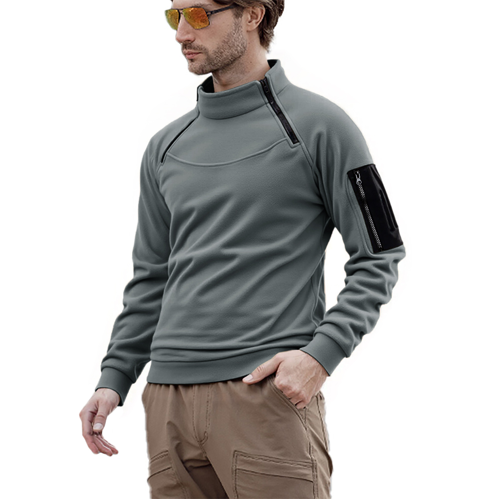 Men's Long Sleeve Tactical Hoo - Ribbed Knit Sweater review and price