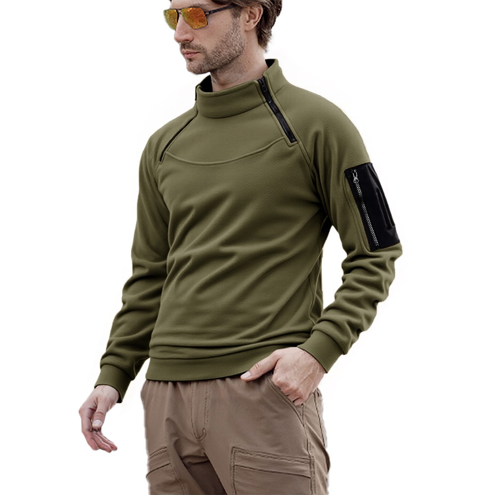 Men's Long Sleeve Tactical Hoo - Ribbed Knit Sweater review and price