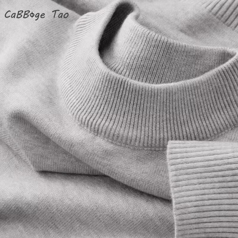 Autumn New Men's Casual Mock T - Ribbed Knit Sweater review and price