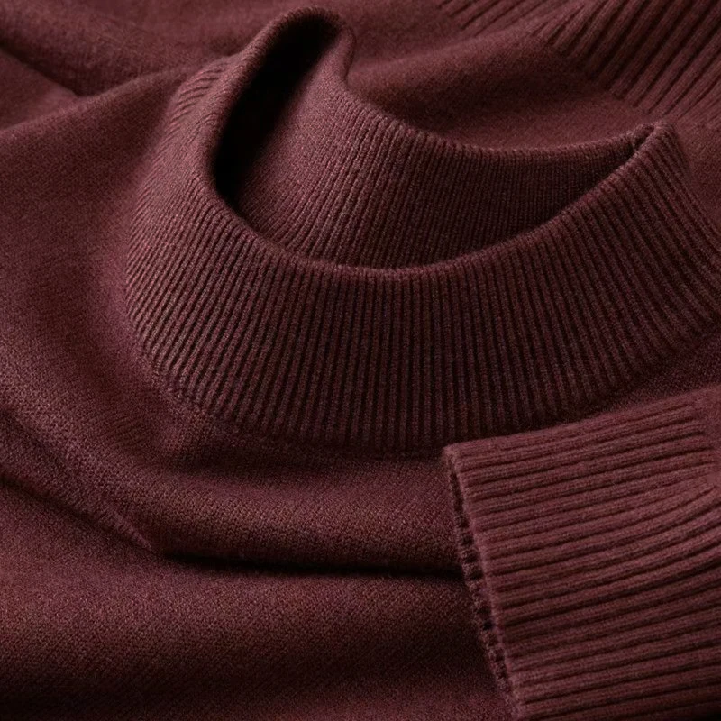 Autumn New Men's Casual Mock T - Ribbed Knit Sweater review and price