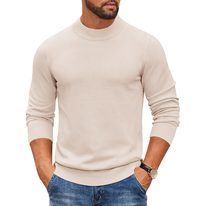 2026 Men's Mock Turtleneck Rib - Ribbed Knit Sweater review and price