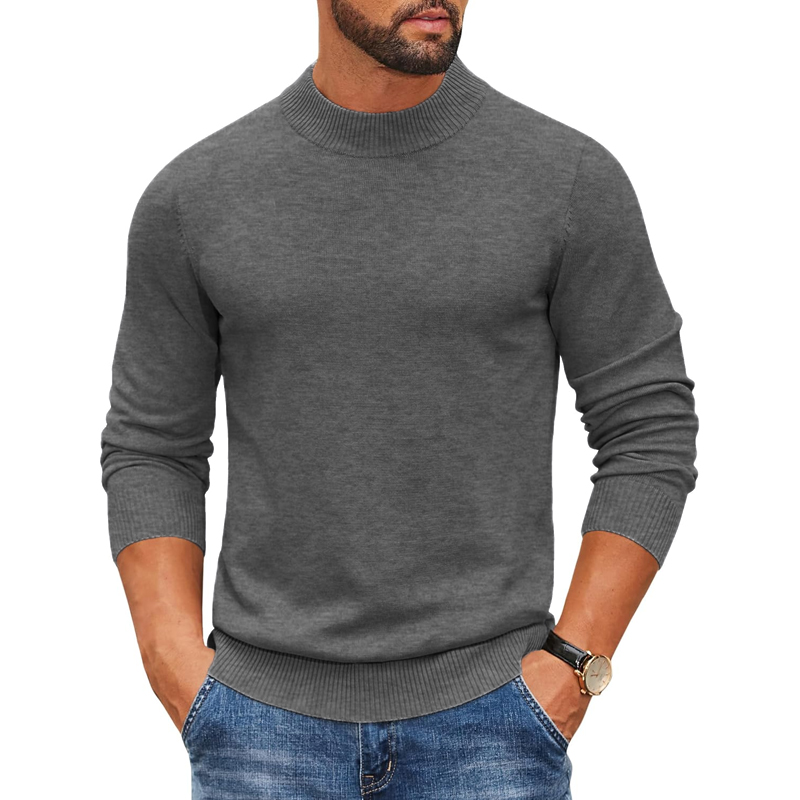 2026 Men's Mock Turtleneck Rib - Ribbed Knit Sweater review and price