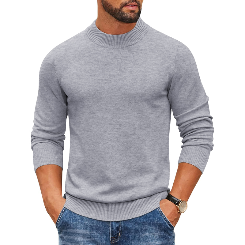 2026 Men's Mock Turtleneck Rib - Ribbed Knit Sweater review and price