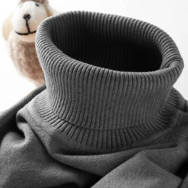 Mens Turtleneck Sweater Slim F - Ribbed Knit Sweater review and price