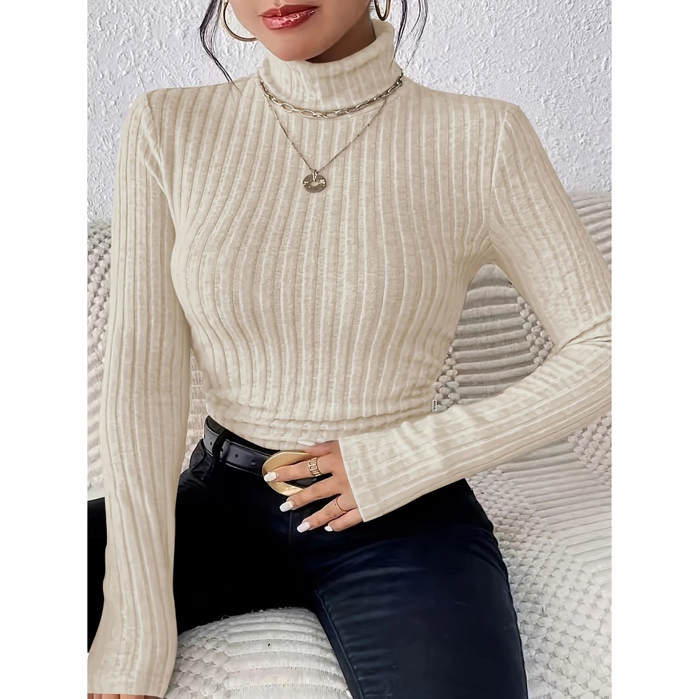 Plus Size 1XL-5XL Women's Slim - Ribbed Knit Sweater review and price