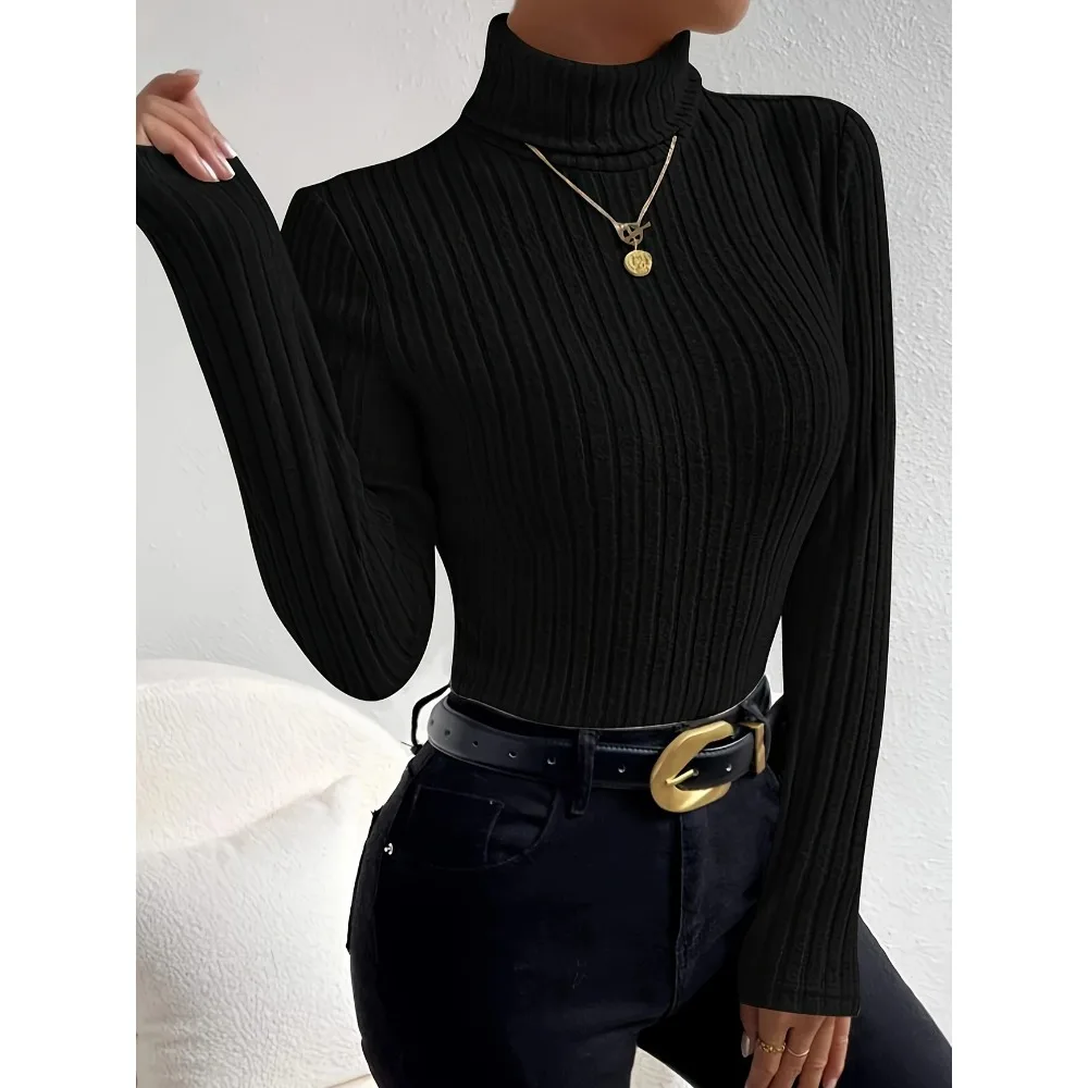 Plus Size 1XL-5XL Women's Slim - Ribbed Knit Sweater review and price