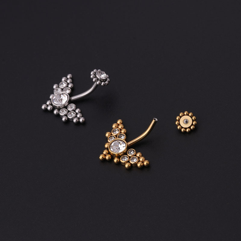 Zircon Golden Belly Button Rin - Women'S Fashion Rings Gold review and price