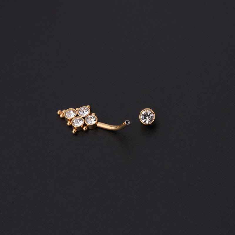 Zircon Golden Belly Button Rin - Women'S Fashion Rings Gold review and price