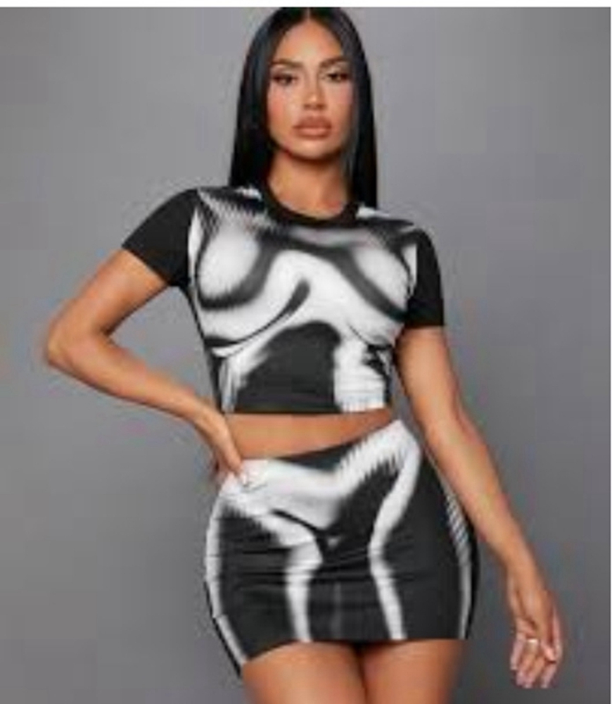 STYLISH LADY Tie Dye Printed S - Tie Dye Two Piece review and price