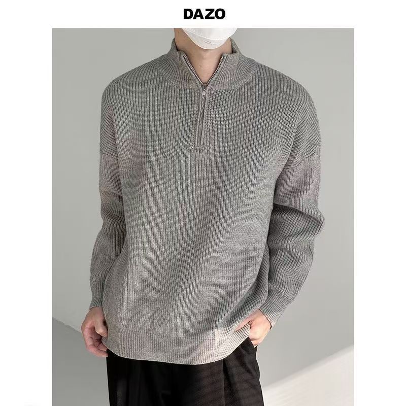 Autumn & Winter Men's Knitting - Ribbed Knit Sweater review and price