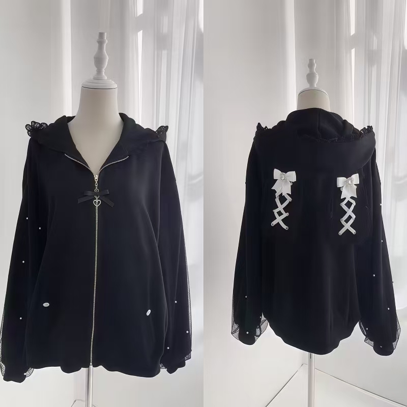 Women Winter Rabbit Ears Lolit - Women'S Fashion Zip Up Hoodies review and price